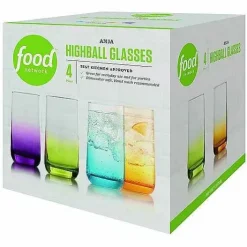 Food Network Anja 4-Pc. Ombre Highball Glass Set<Food Network™ Online