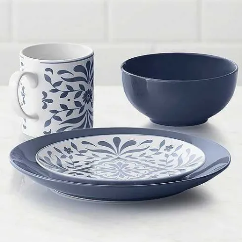 Food Network Bjorn Navy 16-Pc. Dinnerware Set<Food Network™ Sale