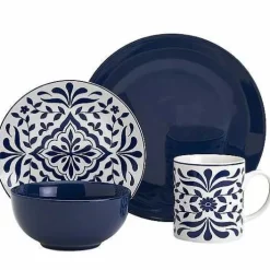 Food Network Bjorn Navy 16-Pc. Dinnerware Set<Food Network™ Sale