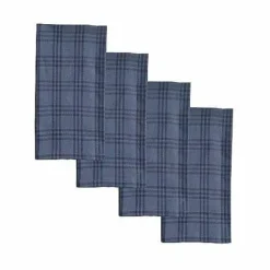 Food Network Blue Check Woven Dinner Napkin 4-Pk.<Food Network™ Outlet