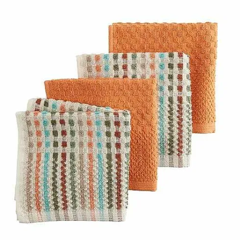 Food Network Broken Stripe Fall Dishcloth 4-Pk.<Food Network™ Clearance