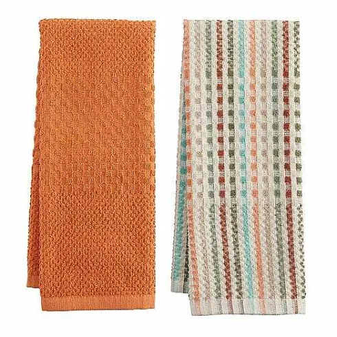 Food Network Broken Stripe Fall Kitchen Towel 2-Pk.<Food Network™ Outlet