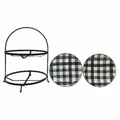 Food Network Buffalo Check 2-Tier Server<Food Network™ Discount