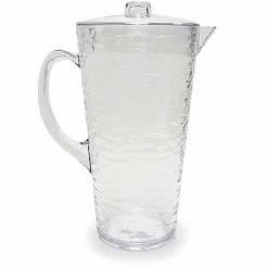Food Network Clear Textured Acrylic Pitcher With Lid<Food Network™ New