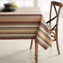 Food Network Easy-Care Striped Linen Tablecloth<Food Network™ Hot