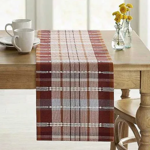 Food Network Fall Plaid Table Runner 72<Food Network™ Clearance