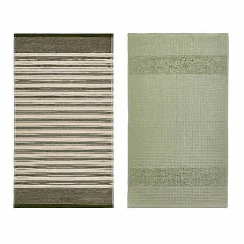 Food Network Farmhouse Stripe Kitchen Towel 2-Pk.<Food Network™ Online
