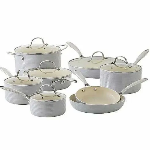 Food Network Farmstead 14-Pc. Nonstick Ceramic Cookware Set<Food Network™ Outlet