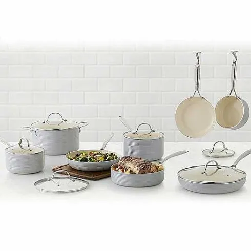 Food Network Farmstead 14-Pc. Nonstick Ceramic Cookware Set<Food Network™ Outlet
