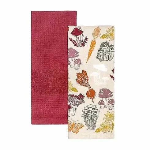 Food Network Fungi Garden Kitchen Towel 2-Pk.<Food Network™ Hot