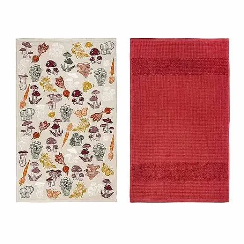 Food Network Fungi Garden Kitchen Towel 2-Pk.<Food Network™ Hot
