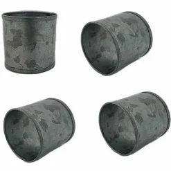Food Network Galvanized Metal Napkin Ring 4-Pk.<Food Network™ Outlet