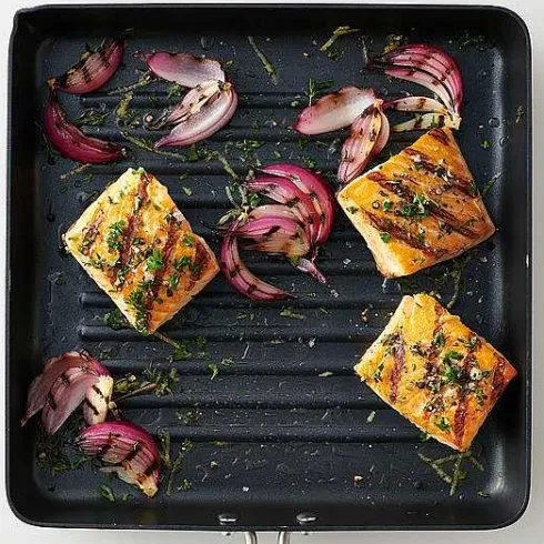 Food Network Hard Anodized 10-In. Square Grill Pan<Food Network™ Sale