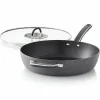 Food Network 12-In. Hard-Anodized Nonstick Space Saving Saute Pan With Lid<Food Network™
