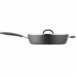 Food Network 12-In. Hard-Anodized Nonstick Space Saving Saute Pan With Lid<Food Network™