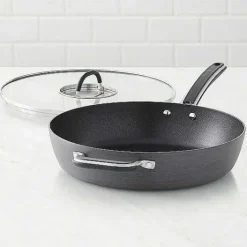 Food Network 12-In. Hard-Anodized Nonstick Space Saving Saute Pan With Lid<Food Network™