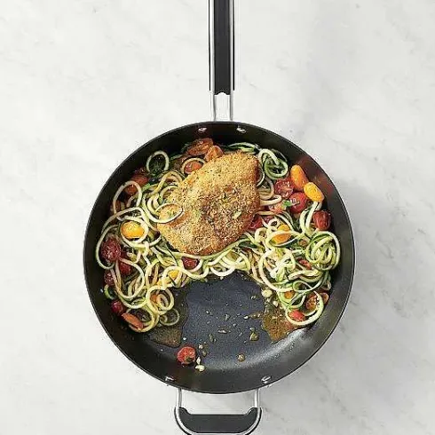 Food Network 12-In. Hard-Anodized Nonstick Space Saving Saute Pan With Lid<Food Network™