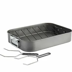 Food Network 16-In. Roasting Pan With Rack & Lifters<Food Network™ Best