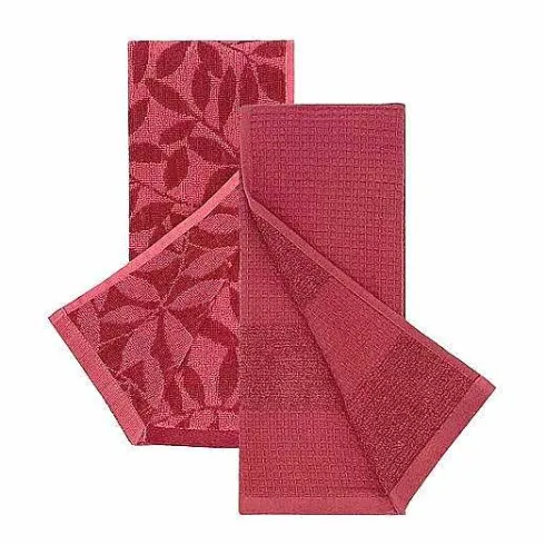 Food Network Jacquard Leaves Kitchen Towel 2-Pk.<Food Network™ Best