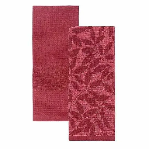 Food Network Jacquard Leaves Kitchen Towel 2-Pk.<Food Network™ Best