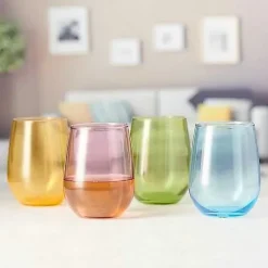 Food Network Kalindi 4-Pc. Stemless Wine Glass Set<Food Network™ New