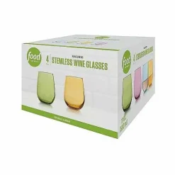 Food Network Kalindi 4-Pc. Stemless Wine Glass Set<Food Network™ New