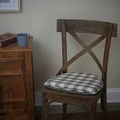 Food Network Liza Check Gingham Chair Pad<Food Network™ New