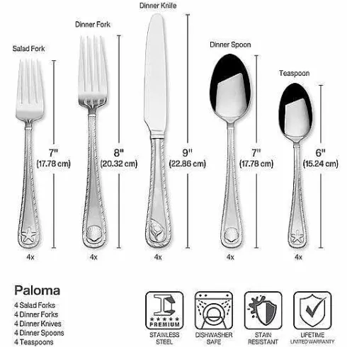 Food Network Paloma 20-Pc. Flatware Set<Food Network™ New