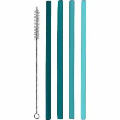 Food Network 5-Pc. Aqua Smoothie Straw Set<Food Network™ Best