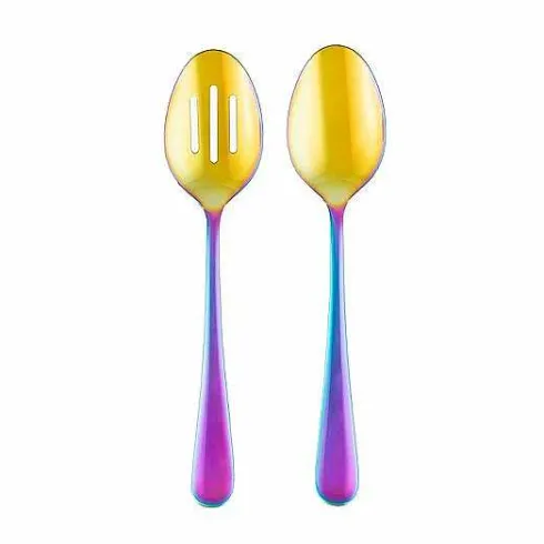Food Network 2-Pc. Classic Rainbow Serving Spoon & Slotted Spoon Set<Food Network™ Sale