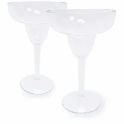 Food Network 2-Pc. Clear Textured Acrylic Margarita Glass Set<Food Network™ Outlet