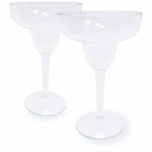 Food Network 2-Pc. Clear Textured Acrylic Margarita Glass Set<Food Network™ Outlet