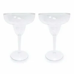 Food Network 2-Pc. Clear Textured Acrylic Margarita Glass Set<Food Network™ Outlet