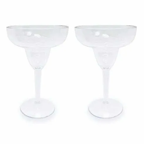 Food Network 2-Pc. Clear Textured Acrylic Margarita Glass Set<Food Network™ Outlet