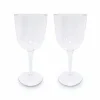 Food Network 2-Pc. Clear Textured Acrylic Wine Glass Set<Food Network™ Online