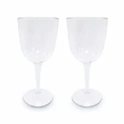Food Network 2-Pc. Clear Textured Acrylic Wine Glass Set<Food Network™ Online