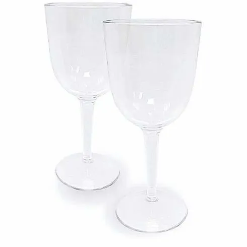Food Network 2-Pc. Clear Textured Acrylic Wine Glass Set<Food Network™ Online