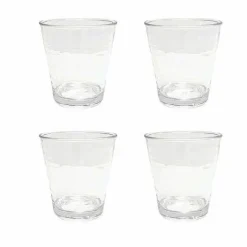 Food Network 4-Pc. Clear Textured Acrylic Double Old-Fashioned Glass Set<Food Network™ Outlet