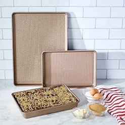 Food Network 3-Pc. Essential Textured Bakeware Set<Food Network™
