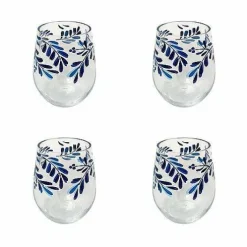 Food Network 4-Pc. Mediterranean Acrylic Stemless Wine Glass Set<Food Network™