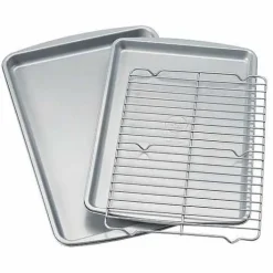 Food Network 3-Pc. Nonstick Cookie Sheet Set With Cooling Rack<Food Network™ Clearance