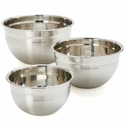 Food Network 3-Pc. Stainless Steel Mixing Bowl Set<Food Network™ New
