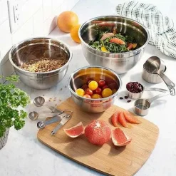Food Network 3-Pc. Stainless Steel Mixing Bowl Set<Food Network™ New