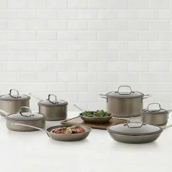 Food Network 14-Pc. Textured Titanium Nonstick Cookware Set<Food Network™ Hot