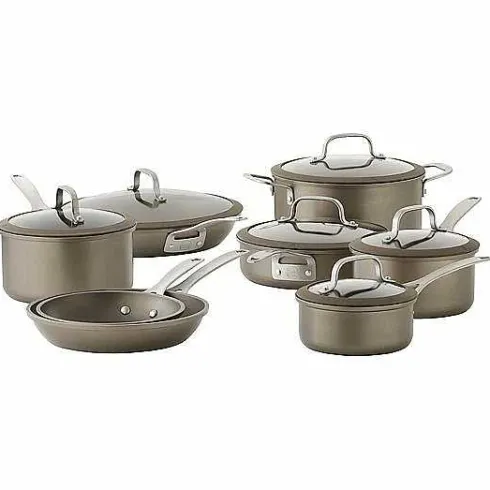 Food Network 14-Pc. Textured Titanium Nonstick Cookware Set<Food Network™ Hot