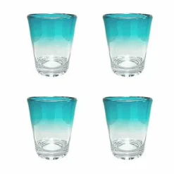 Food Network 4-Pc. Turquoise Ombre Acrylic Double Old-Fashioned Glass Set<Food Network™ Discount