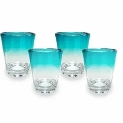 Food Network 4-Pc. Turquoise Ombre Acrylic Double Old-Fashioned Glass Set<Food Network™ Discount