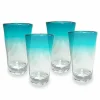 Food Network 4-Pc. Turquoise Ombre Acrylic Highball Glass Set<Food Network™ New