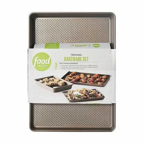 Food Network Performance Series Textured Nonstick 3-Pc. Bakeware Set<Food Network™ Hot
