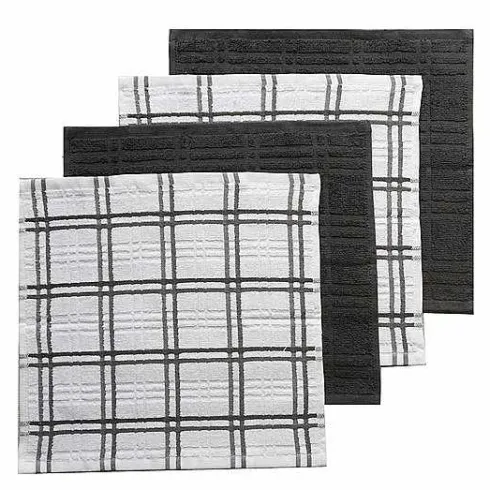 Food Network Plaid Dishcloth 4-Pk.<Food Network™ Sale